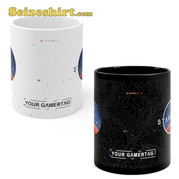 Starfield Inspired Customizable Gift For Gamer Ceramic Coffe Mug