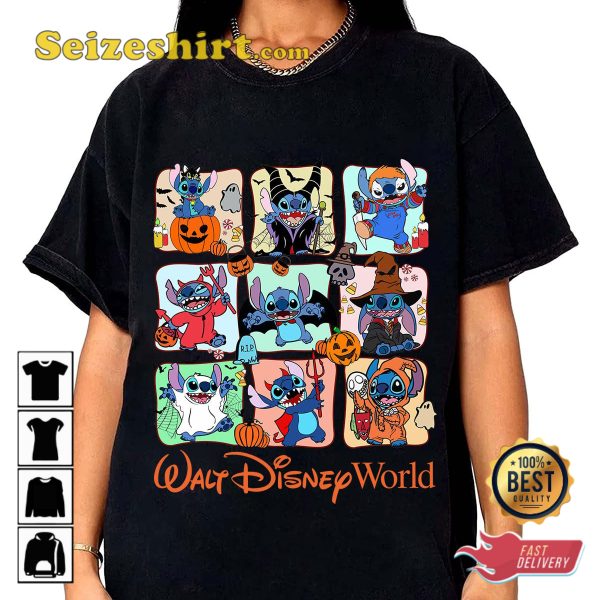 Stitch Halloween Horror Disneyland Spooky Costume Halloween T-Shirt