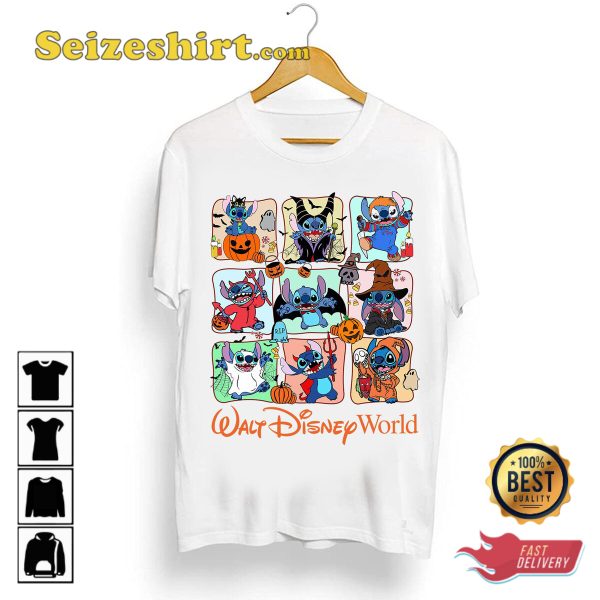 Stitch Halloween Horror Disneyland Spooky Costume Halloween T-Shirt