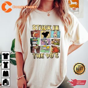 Stuck In The 90s Cartoon Back In The Days Unisex T-Shirt