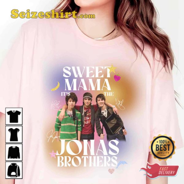 Sweet Mama Its The Jonas Brothers Hannah Montana Miley Cyrus Funny T-Shirt