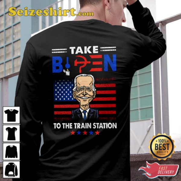 Take B To The Train Station Crewneck Veterans T-Shirt