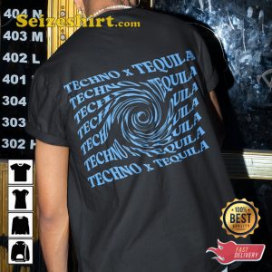 Techno X Tequila Techno Lover Music House EDM Festival Outfit Unisex T-Shirt