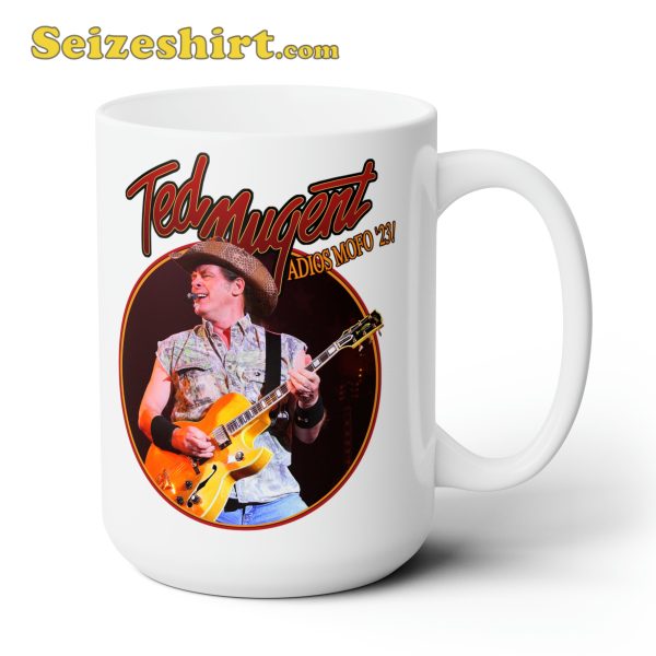 Ted Nugent Adios Mofo 2023 Tour Ceramic Coffee Mug