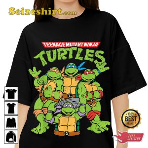 Teenage Mutant Ninja Turtles Classic Cartoon Childhood T-Shirt