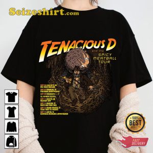 Tenacious D Tour 2023 Spicy Meatball Comedy Rock Concert T-shirt