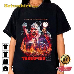 Terrifier 2 Art The Clown Scary Clown American Slasher Movie Unisex T-Shirt