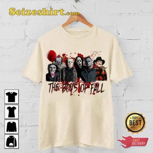 The Boys Of Fall Horror Characters Halloween Costume T-Shirt