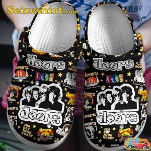 The Doors Music Jim Ray John Robby Rock Vibes Comfortable Footwearmerch Clogs