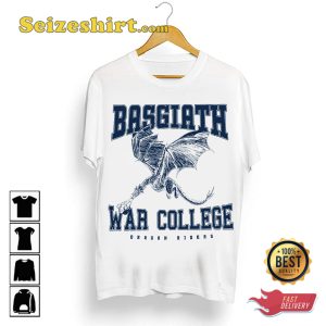 The Fourth Wing Basgiath War College Dragonn Rides T-Shirt