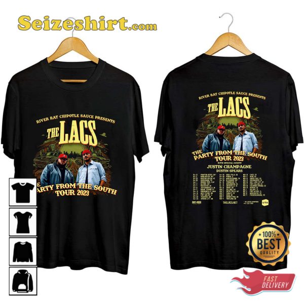 The Lacs The Party From The South Tour 2023 The River Rat Chipotle Conncert T-Shirt