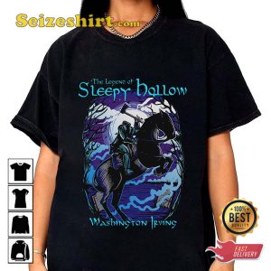 The Legend Of Sleepy Hollow Washington Irving Graphic  T-Shirt