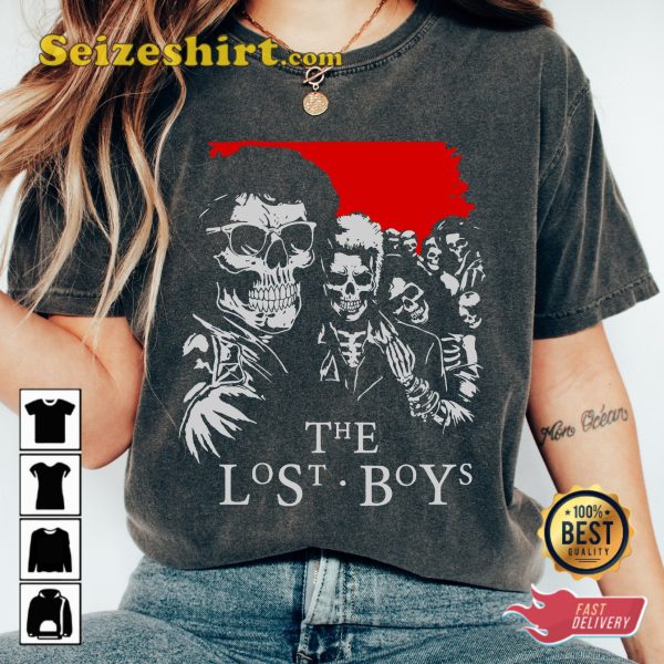 The Lost Boys Movie Lovers Vampire American Supernatural Horror Film Spooky Halloween Costume T-Shirt