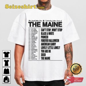 The Maine Band Loved You a Little English Girls American Candy The Sweet Sixteen 2023 Concert T-Shrit