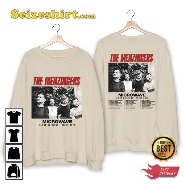 The Menzingers With Microwave Cloud Nothings Rodeo Boys Tour 2023 T-shirt