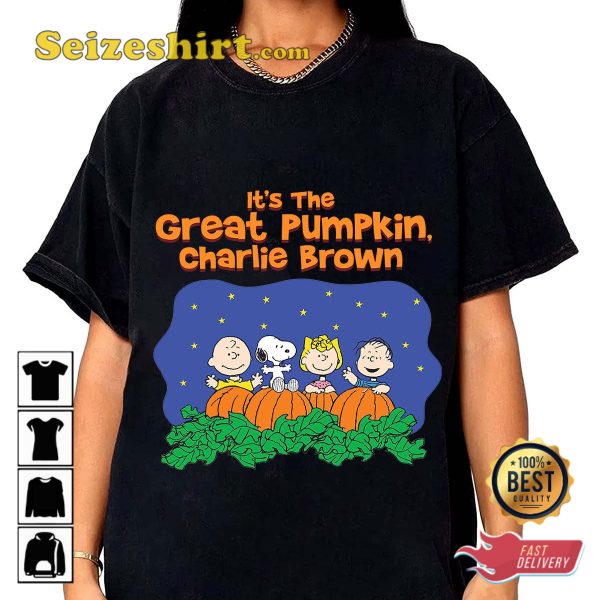 The Peanuts Movie Charlie Brown Its The Great Pumpkin T-shirt