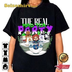 The Real Mad Tea Party Alice In Wonderland Spooky Halloween Costume T-Shirt