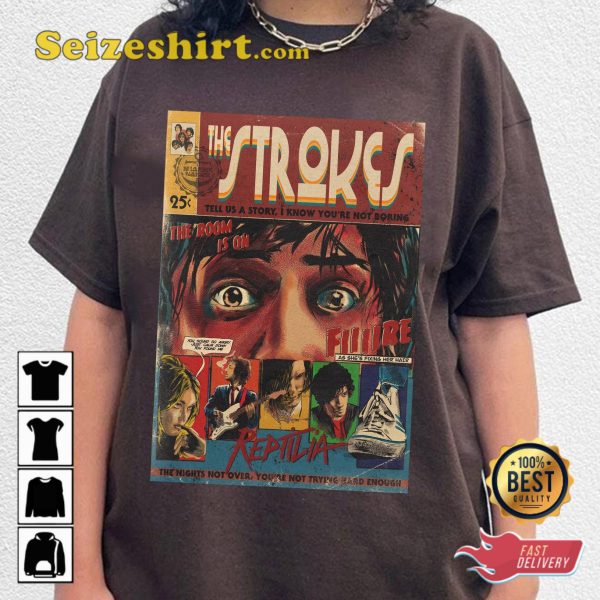 The Strokes Reptilia Lyrics Julian Casablancas T-shirt