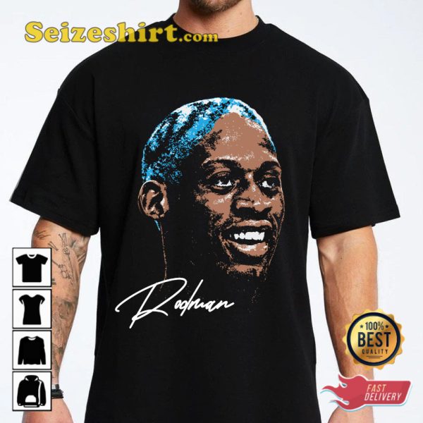 The Worm Dennis Rodman Chicago Bulls Rodman Basketball T-Shirt