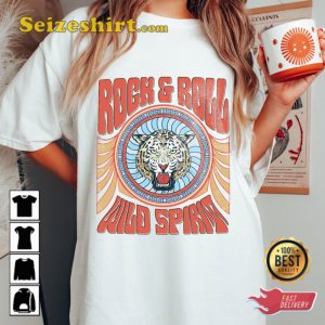 Tiger Rock N Roll Wild Spirit Vintage Music T-Shirt
