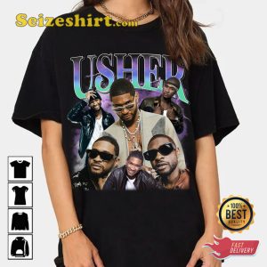 Usher Tour Rap Music Concert Fan T-shirt