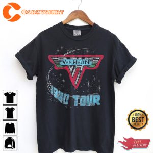 Van Halen 1930 World Tour Space Style Vintage Inspired T-Shirt