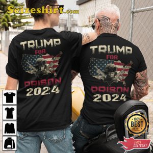 Veterans Quote Funny Trump For Prision 2024 Classic T-Shirt