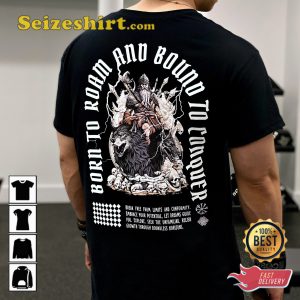 Viking Workout Born To Conquer Gym Fitness Motivational T-Shirt