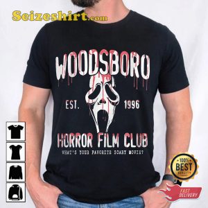 Woodsboro Horror Film Club Spooky Halloween Costume T-Shirt