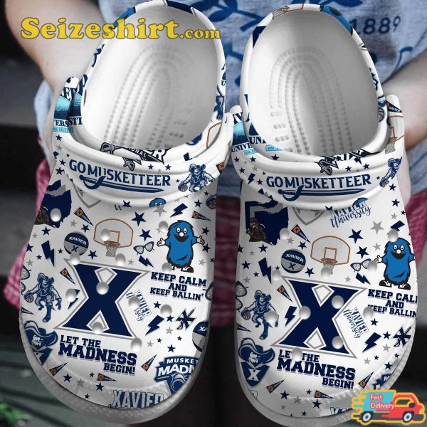 Xavier Musketeers Ncaa Sport Keep Calm And Keep Ballin Let The Madness Begin Comfort Clogs