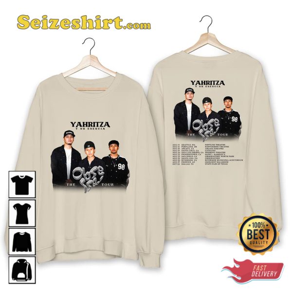 Yahritza Y Su Esencia Obsessed Tour 2023 Concert Fans Tribute T-Shirt