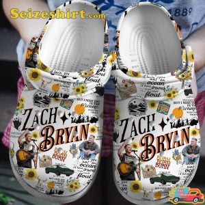Zach Bryan Music Burn Burn Burn Tour 2023 Concert Comfort Clogs
