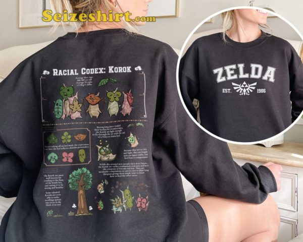 Zelda Korok The Legend Hyrule Nintendo Gamer Tears Of The Kingdom Hylia T-Shirt