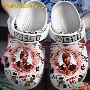 50 Cent Music Hip-Hop Vibes In Da Club Melodies Comfort Crocs Clog Shoes