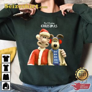 90s Tu Wallace And Gromit Have A Cracking Christmas Xmas Sweatshirt