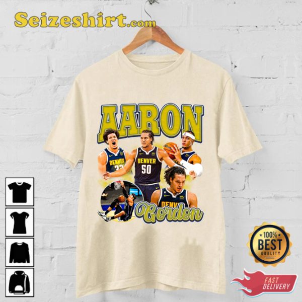 Aaron Gordon Slam Denver Nuggets Basketball Sportwear T-Shirt