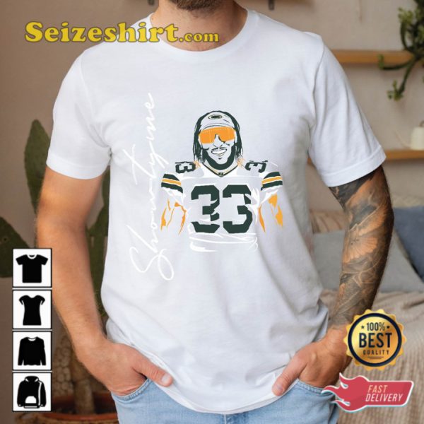Aaron Jones Green Bay Packers Football T-shirt