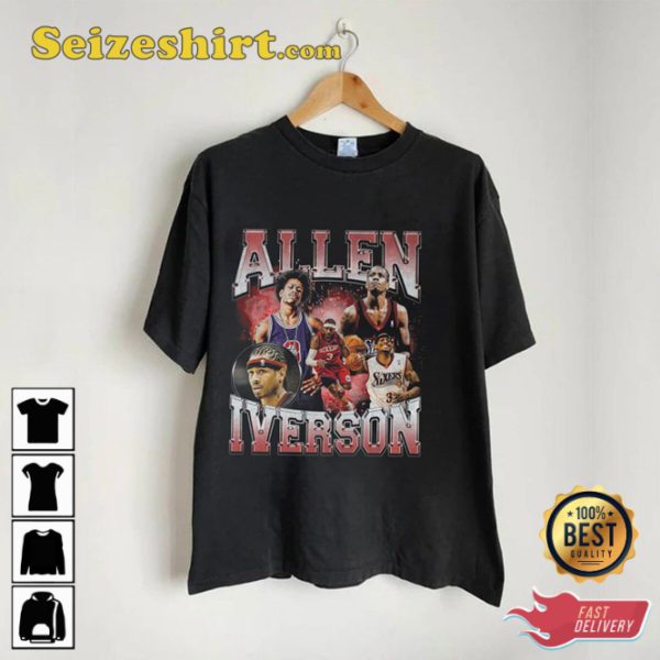 Allen Iverson The Answer NBA Legend Sportwear T-Shirt