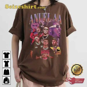Anuel Aa Real Hasta La Muerte 2023 Music Concert T-Shirt