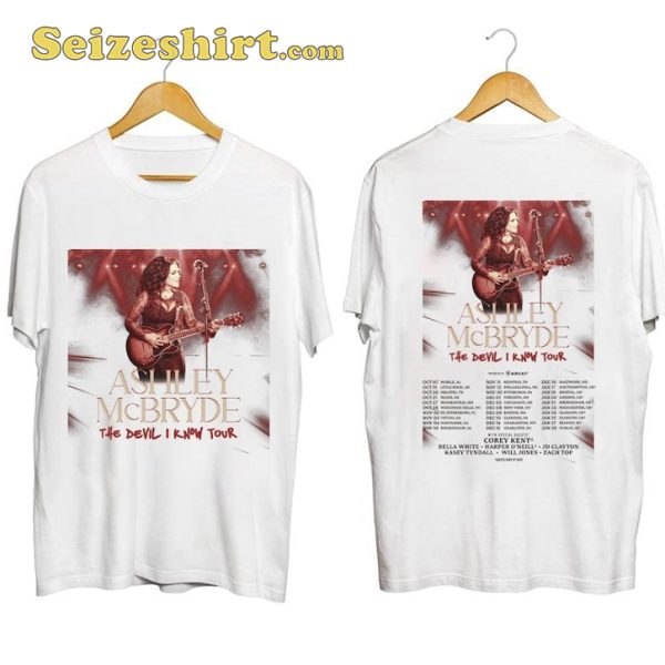 Ashley Mcbryde The Devil I Know Tour 2023 Fan Gift T-Shirt