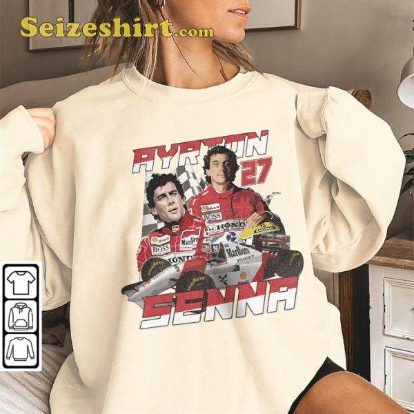Ayrton Senna Racing Legend Formula 1 Sportwear T-Shirt