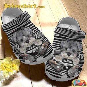 Baby Schnauzer Gift For Birthday Christmas Thanksgiving Clogs Shoes
