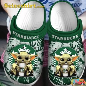 Baby Yoda Starbuck Parody Crocband Shoes