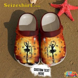 Ballet Personalized Custom Name Crocband Shoes