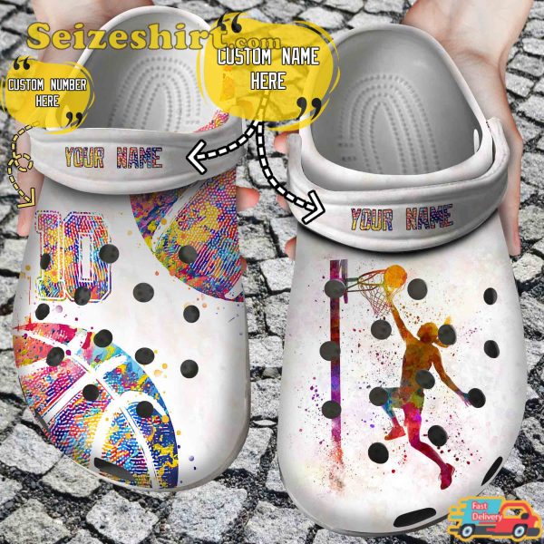 Basketball Girl Personalized Player Sport Passion Comfort Clogs
