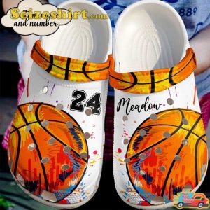 Basketball I Love Sport Personalized Custom Number Comfort Clogs