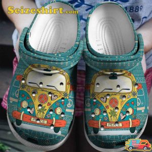 Be Kind Bus Lovely Outdoor Customize Name Crocs Clog Shoes