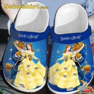 Beauty And The Beast Belle Princess Crocs Clog Shoes