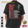 Billy Idol Fall Tour Dates 2023 T-shirt