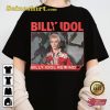 Billy Idol Tour 2023 Punk Rock Fan Gift T-shirt